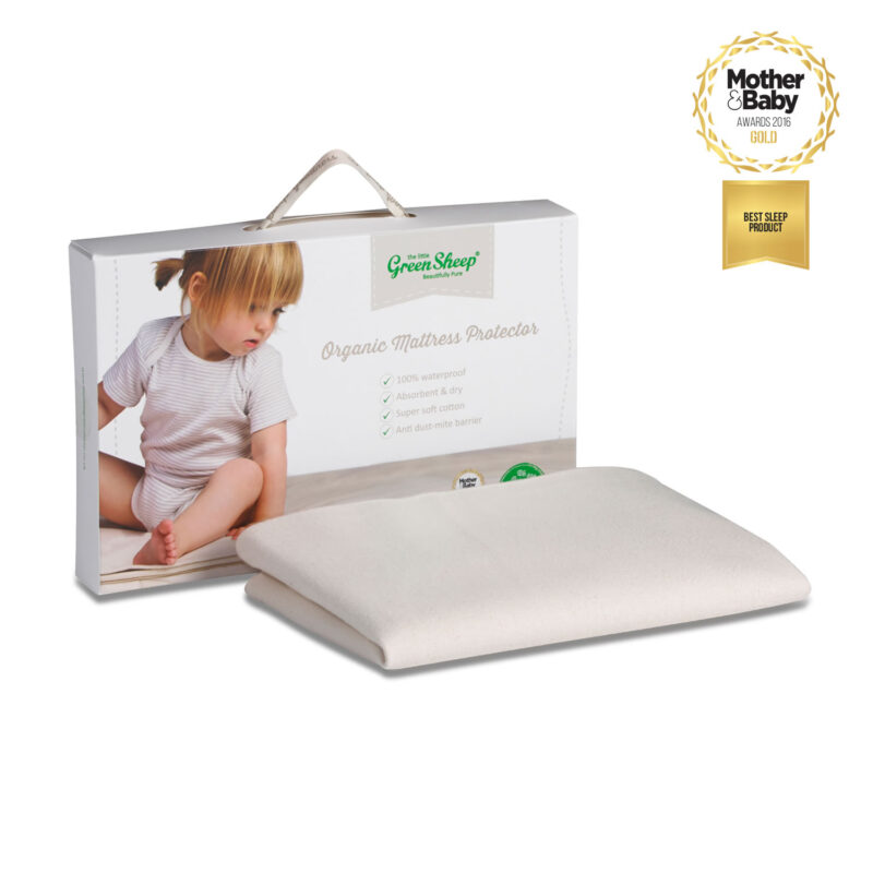 Little Green Sheep Waterproof Mattress Protector to fit Large Crib - 50x83cm