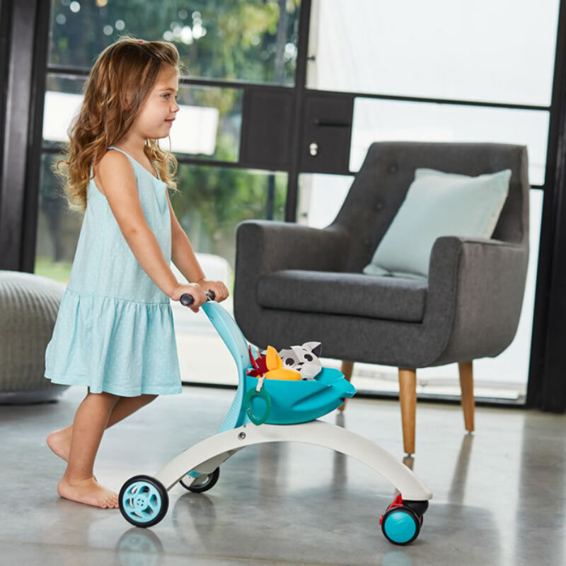 Tiny Love 5-in-1 Walk Behind and Ride On Blue (4)
