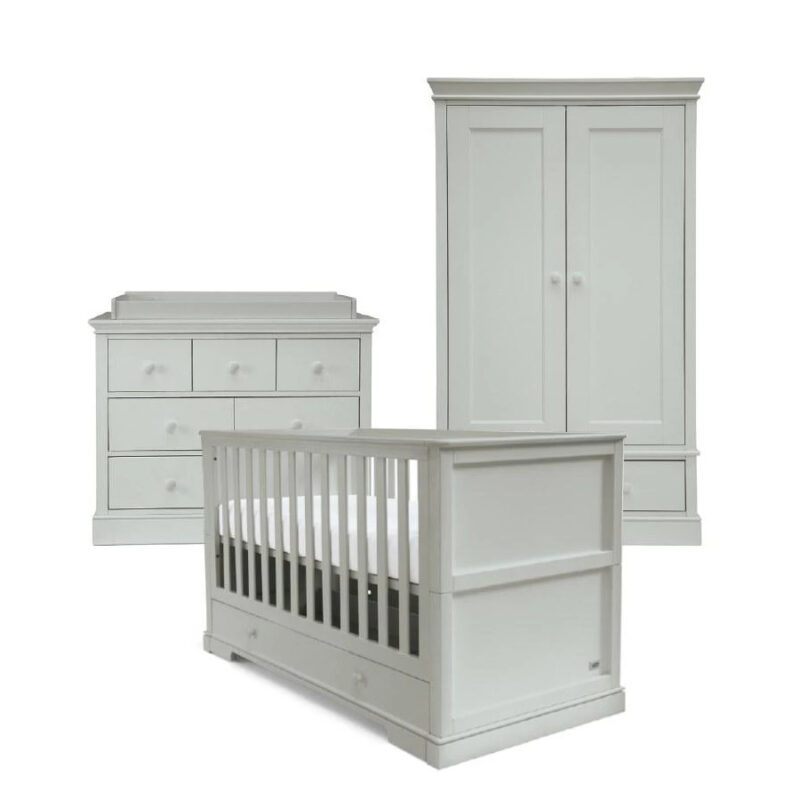 Mamas & Papas Oxford 3 Piece Furniture Set with Cotbed, Dresser and Wardrobe