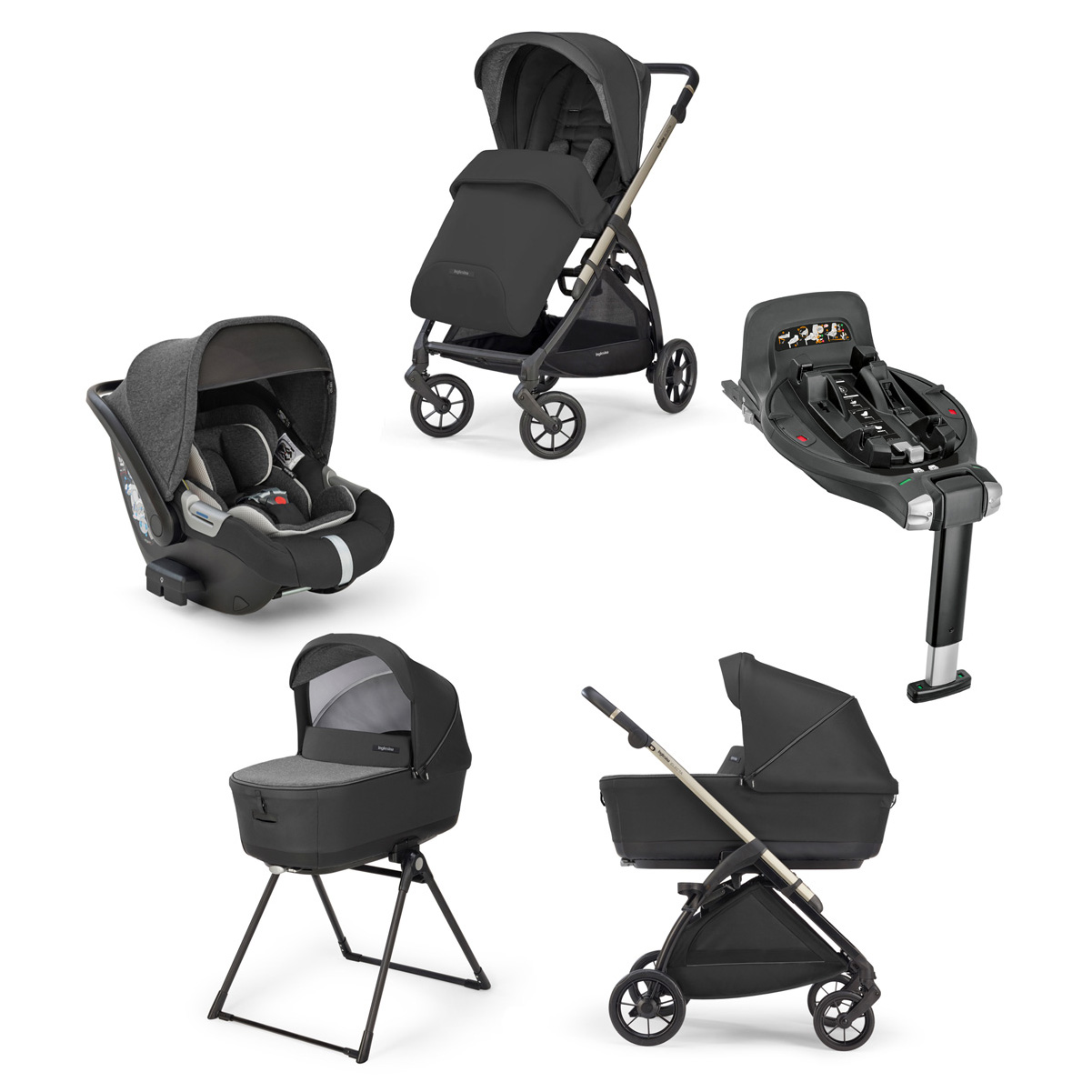 Inglesina Electa Travel System + Front Carrier