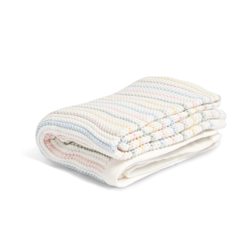 Mamas & Papas Knitted Blanket - Soft Pastel