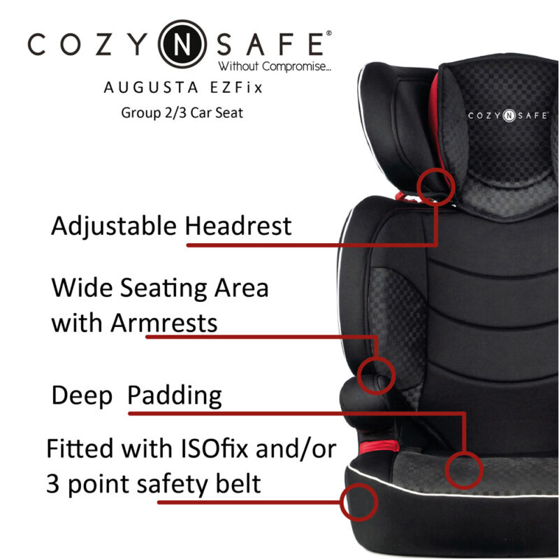 Cozy n Safe Augusta EZFix Group 2/3 Car Seat
