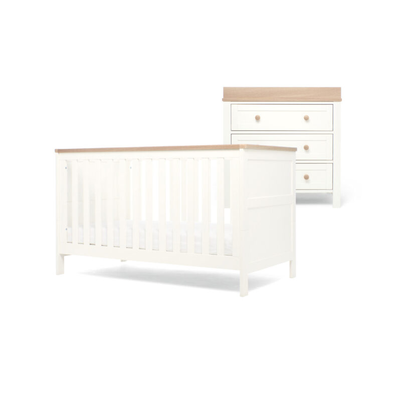 Mamas & Papas Wedmore 2 Piece Cotbed Furniture Set with Cotbed and Dresser