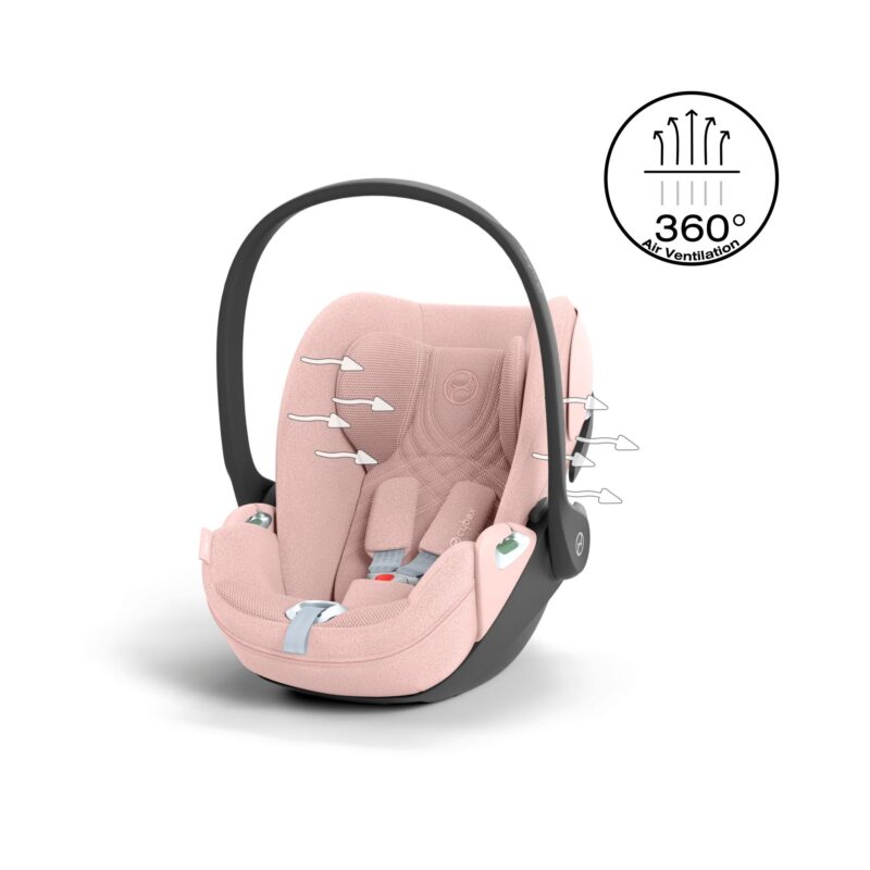 Cybex CLOUD T i-Size Car Seat - Peach Pink PLUS