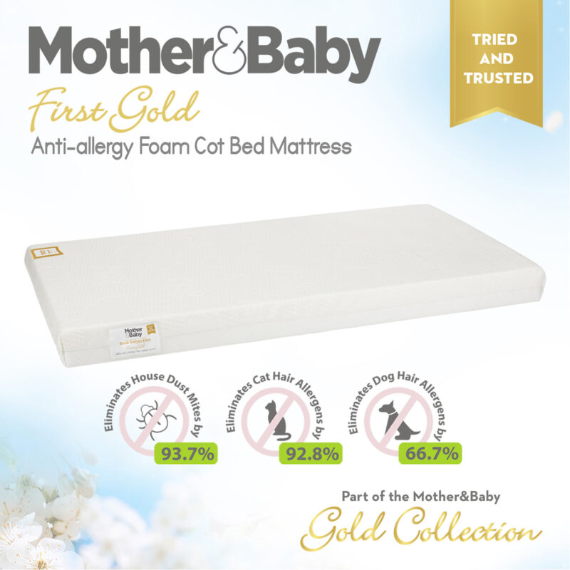 CuddleCo Mother&Baby First Gold Anti Allergy Foam Mattress (1)