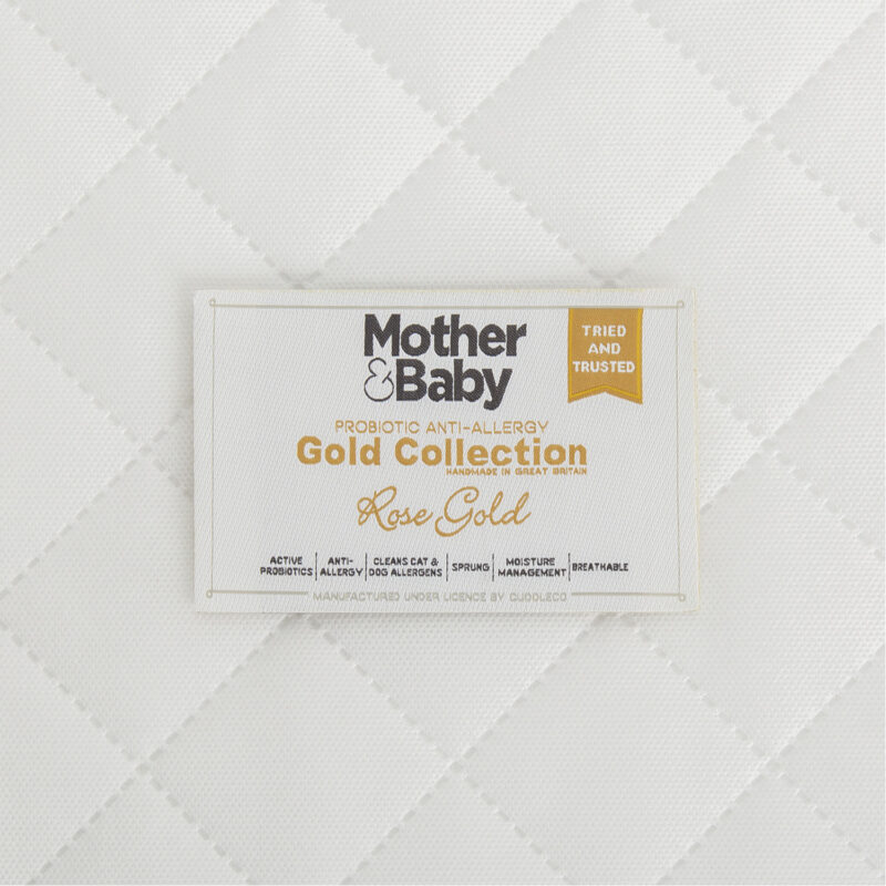 CuddleCo Mother&Baby Rose Gold Anti Allergy Sprung Mattress (5)