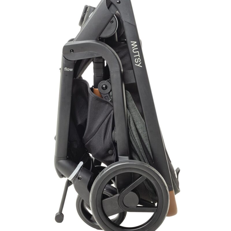 FST17CPB23001 Flow Urban green stroller fold 1