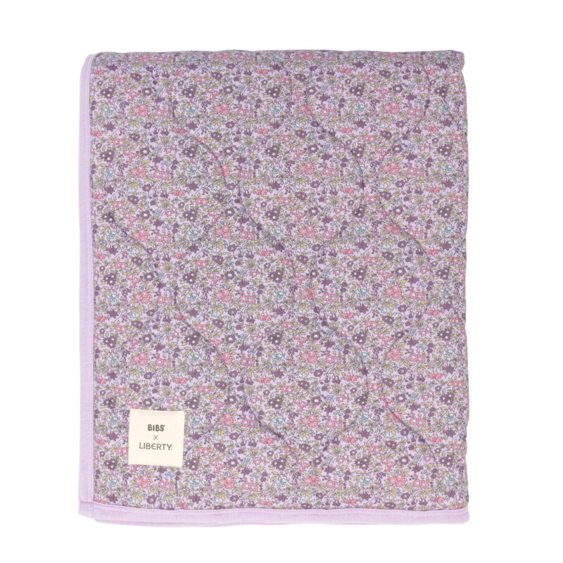 Liberty Quilted Blanket Camomile Lawn Violet Sky
