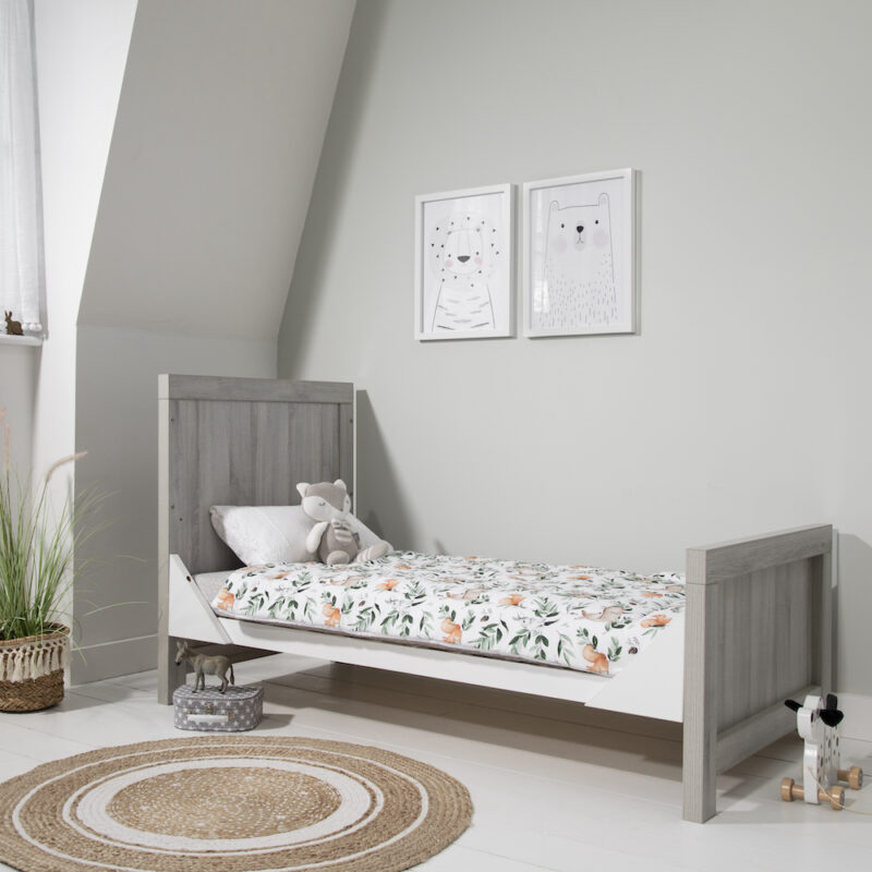 Modena Cot Bed White & Grey (8)